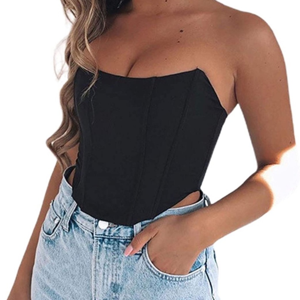 Black corset top